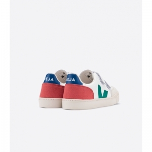 SMALL V-12 VELCRO LEATHER WH/EMER