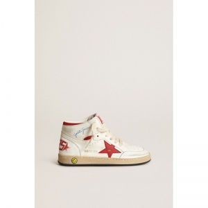 SKY STAR NAPPA UPPER WITH GOLD 10350 WHITE/RED