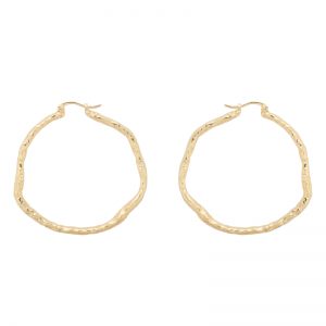 Large Organic Hoop Earrings Br 25165243 Goldpl