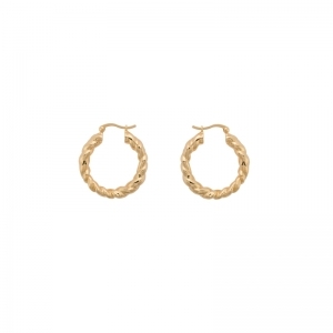 Lasso Hoop Earrings Brass Gold 19995544 Goldpl