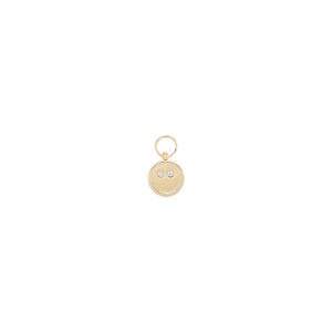 Smiley Charm Silver Goldplated 20204143 Goldpl