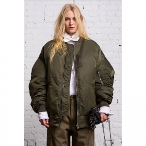 ZIP OUT DOWN BOMBER OLIVE