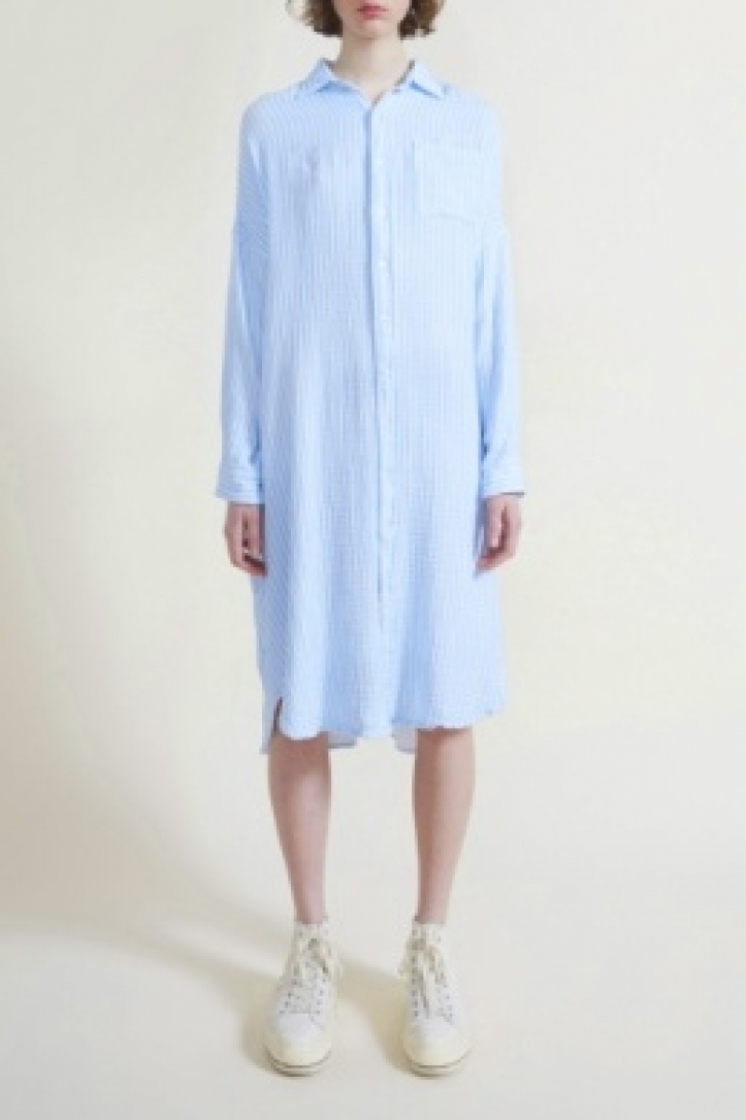 OVERSIZED RELAXED SHIRTDRESS 138 L.BLUE