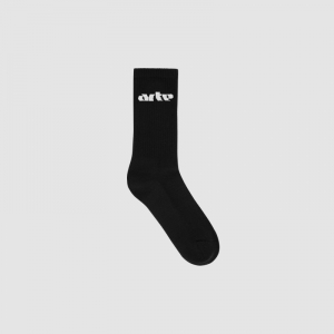 Arte Logo Horizontal Socks - Black