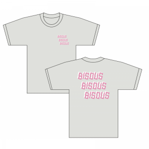 T-shirts SS Bisous x3 - ash grey