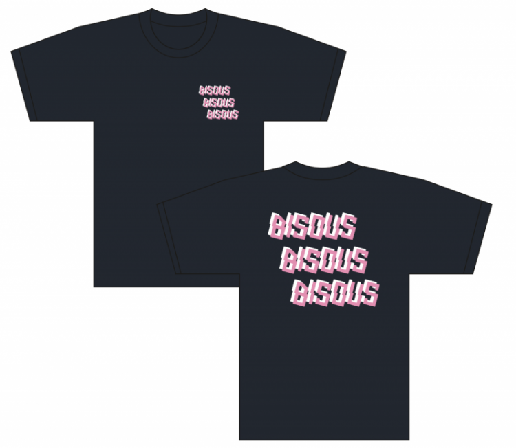 T-shirts SS Bisous x3 - navy