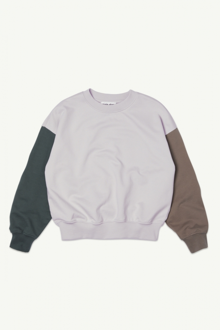 Bubble Sweatshirt ant colorblock