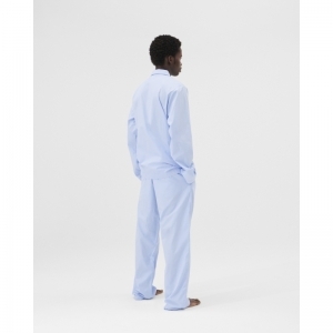 Cotton Poplin - Pyjamas Pants - Shirt Blue