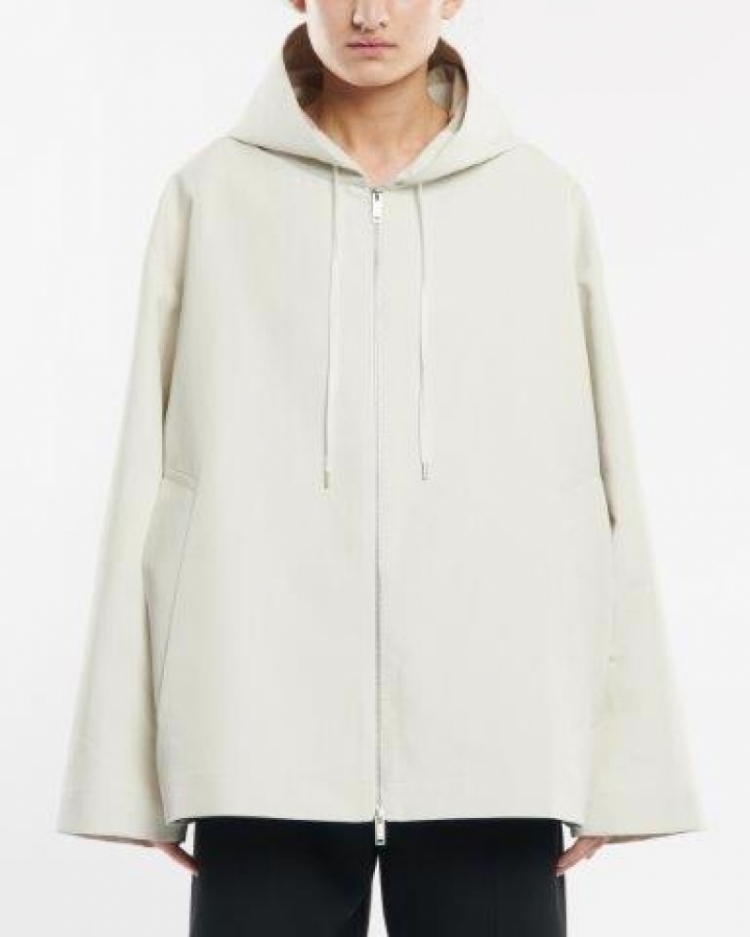 ZIP THROUGH JACKET PARCHMENT