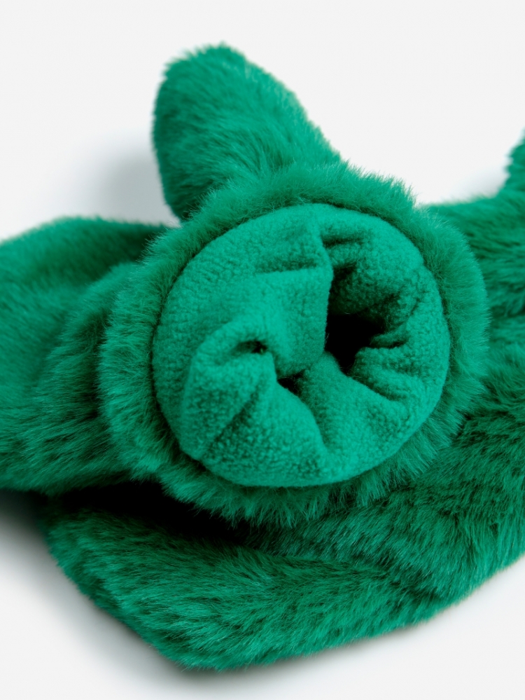 B.C furry mittens 311 GREEN