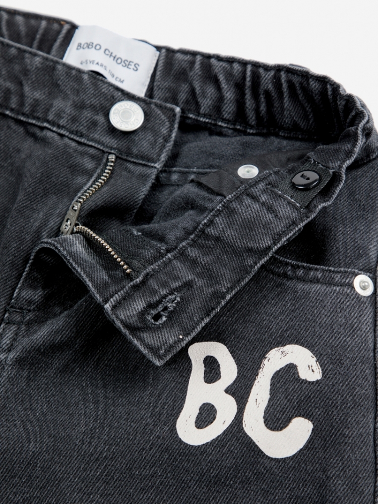 B.C Shadow denim baggy pants 1 BLACK