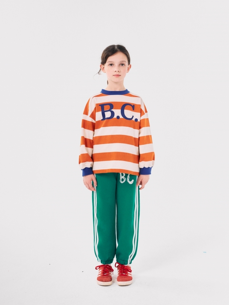 B.C Shadow stripes jogging pan 311 GREEN