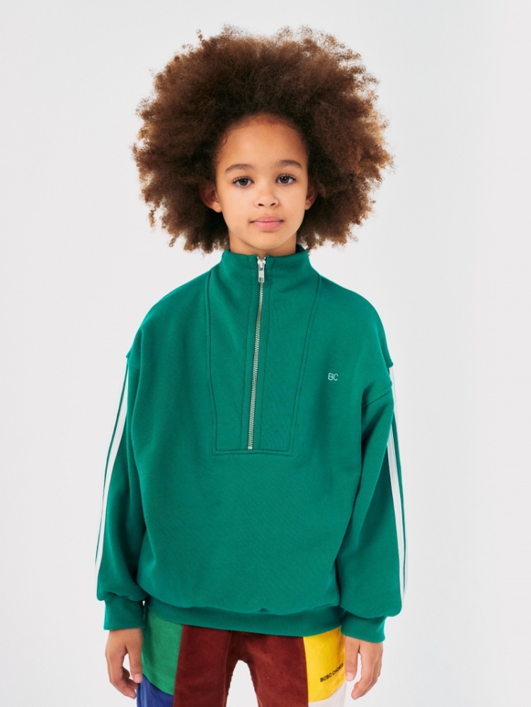 B.C zipped sweatshirt 311 GREEN