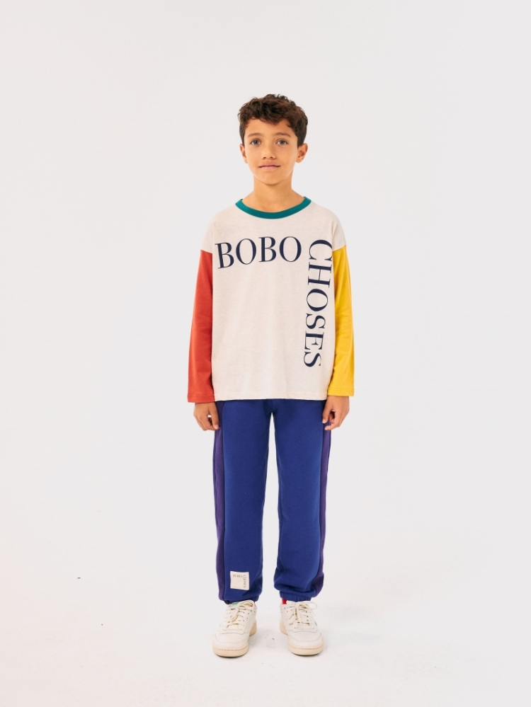 Bobo Choses color block pants 421 BLUE