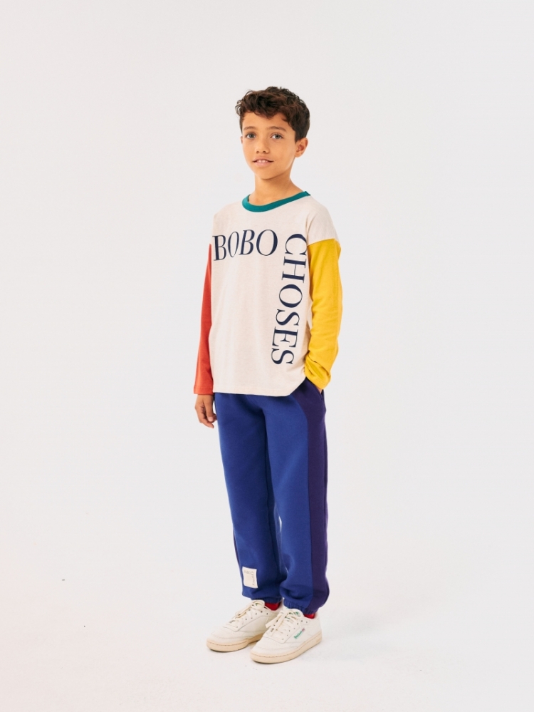 Bobo Choses color block pants 421 BLUE