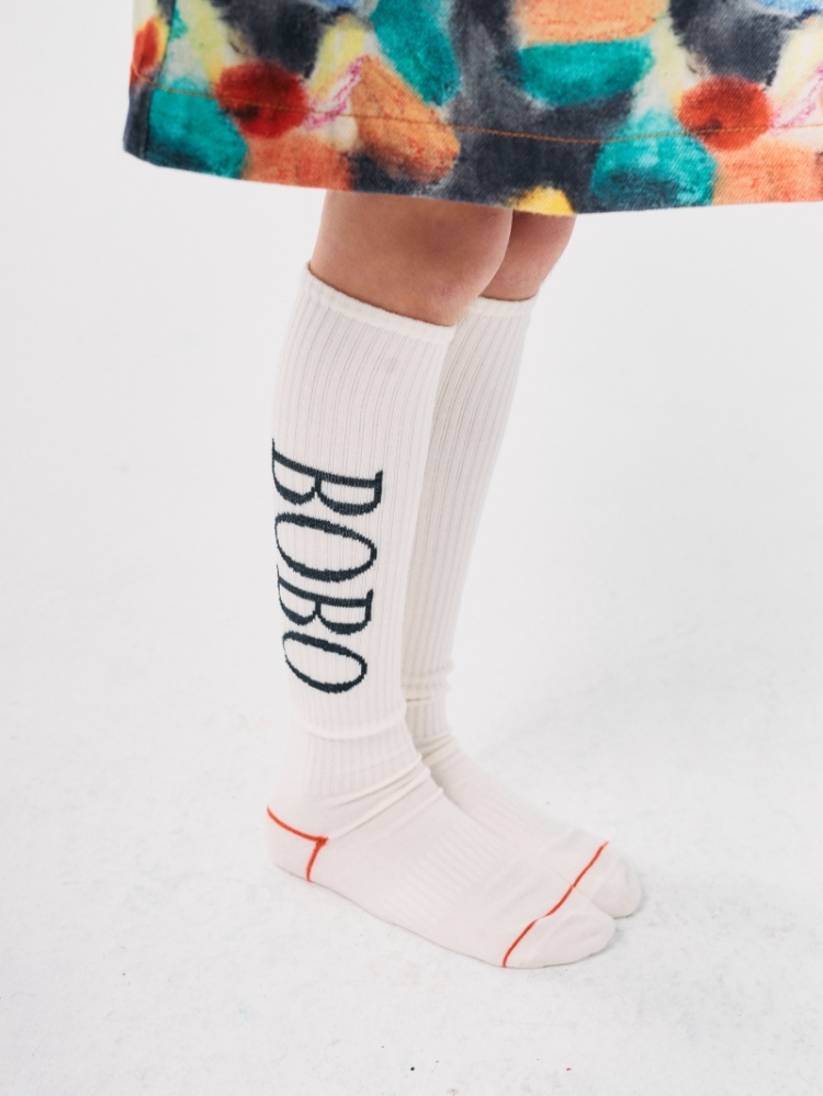 Bobo Choses extra long socks 101 WHITE