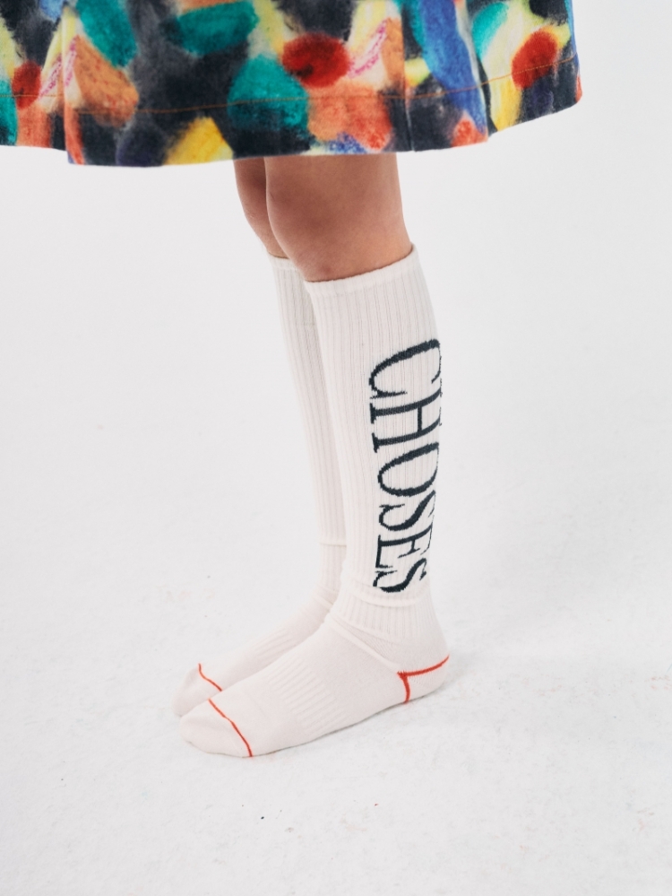 Bobo Choses extra long socks 101 WHITE