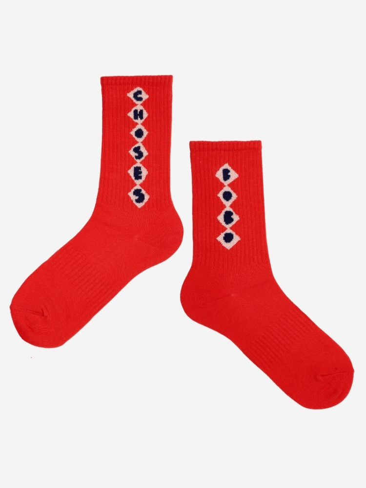 Bobo Diamonds long socks 611 RED