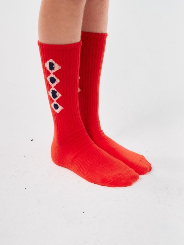 Bobo Diamonds long socks 611 RED