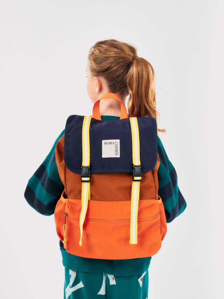 Color Block technic backpack 991 MULTICOLOR