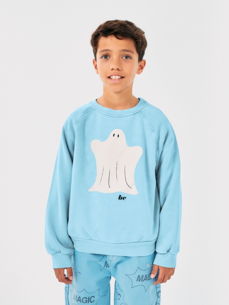 Funny Ghost ranglan sleeve swe 451 LIGHT BLUE