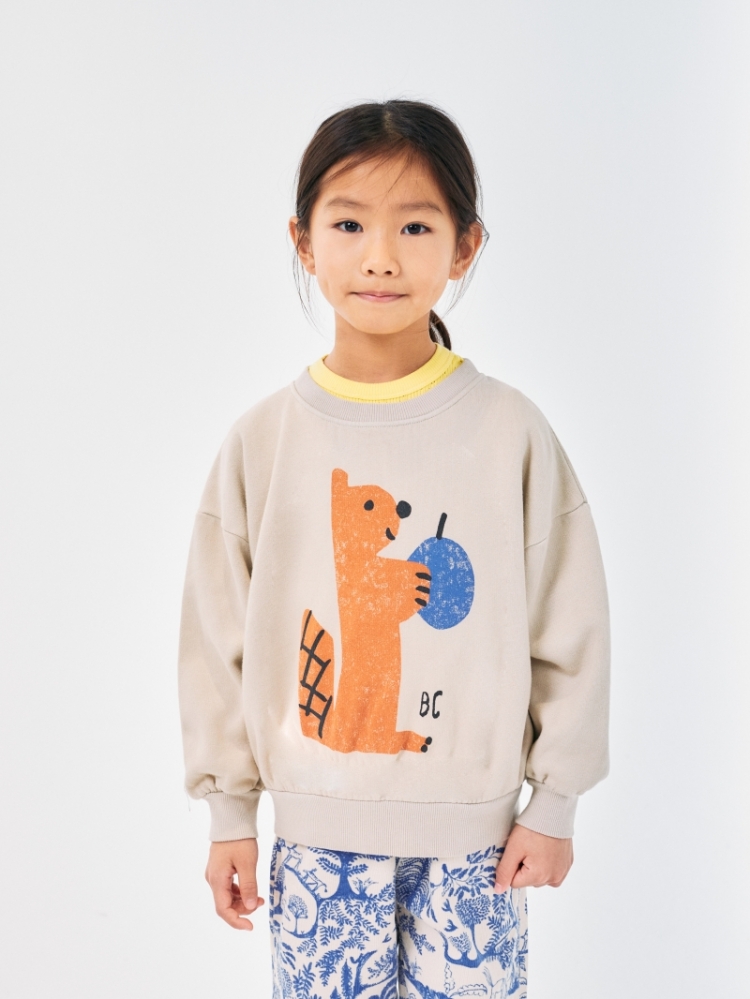 Hungry Squirrel sweatshirt 231 LIGHT BROWN