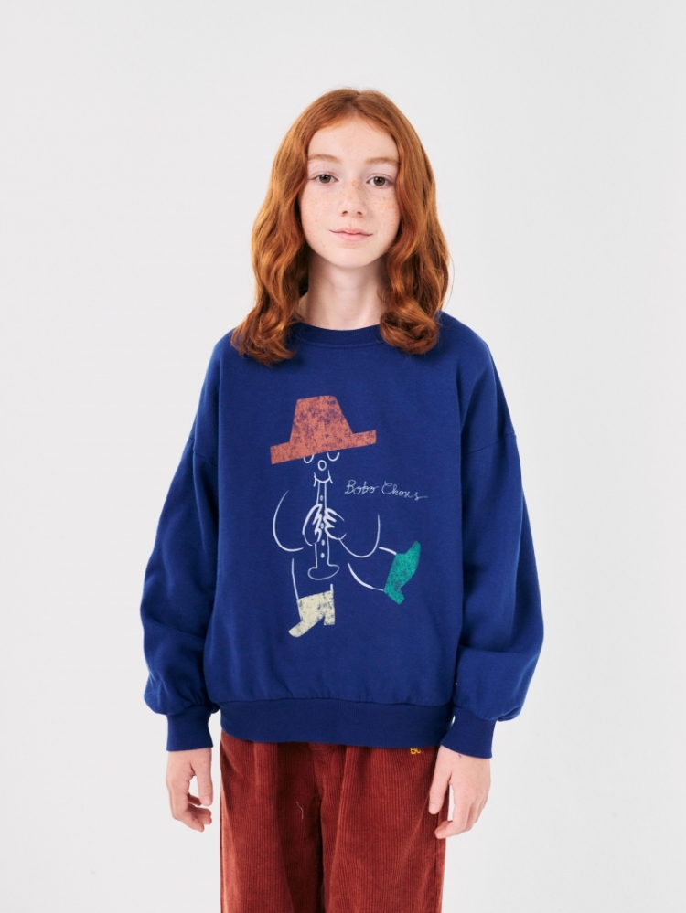 Magic Flute Player sweatshirt 421 BLUE