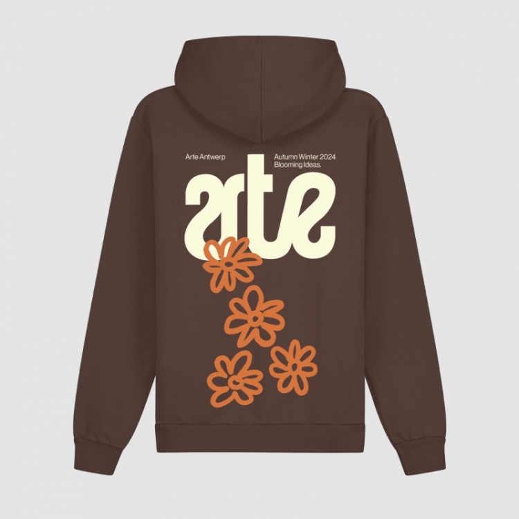 Blooming Ideas Hoodie - Brown