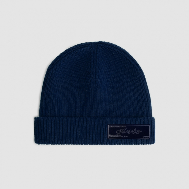 Metal logo beannie - Navy