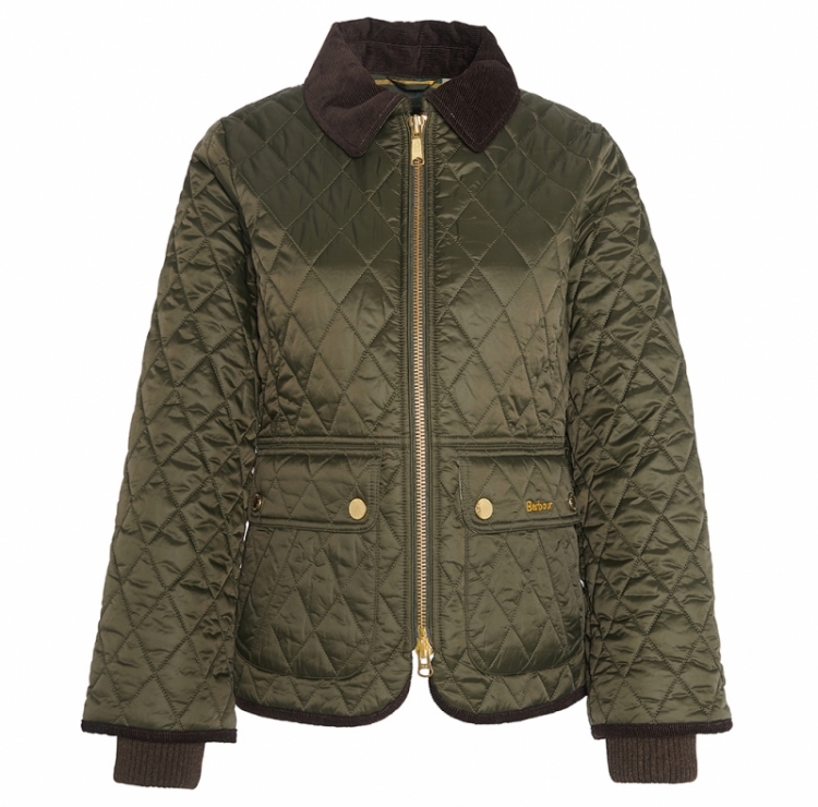 BARBOUR FITTED BEADNELL QUILT SG71 SAGE/ANCIE