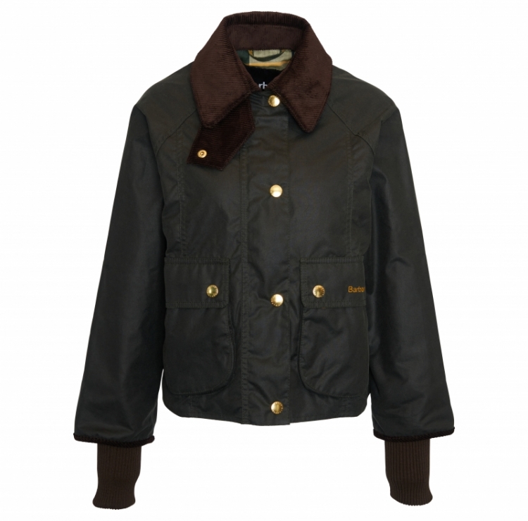 BARBOUR CROPPED BEADNELL WAX SG51 SAGE/ANCIE