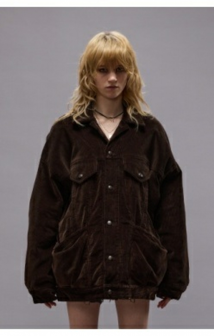 LACEY TRUCKER JACKET D259A CHOCO