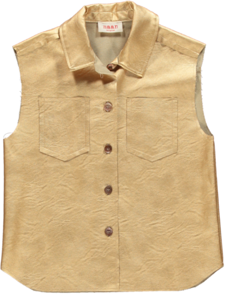 woven vest 19 GOLD