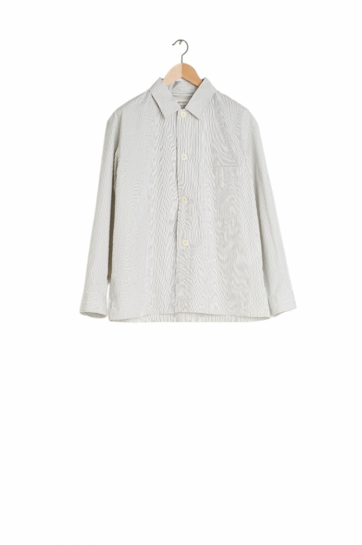 PYJAMA SHIRT CREAMY WHITE/TA