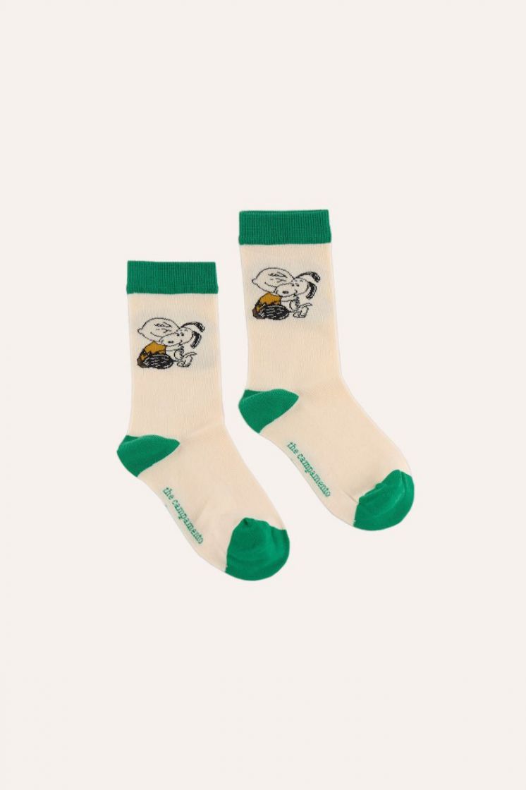 Snoopy and Charlie Hug Socks - MULTI