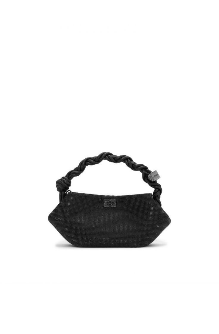 Ganni Bou Bag Mini Strass - Black