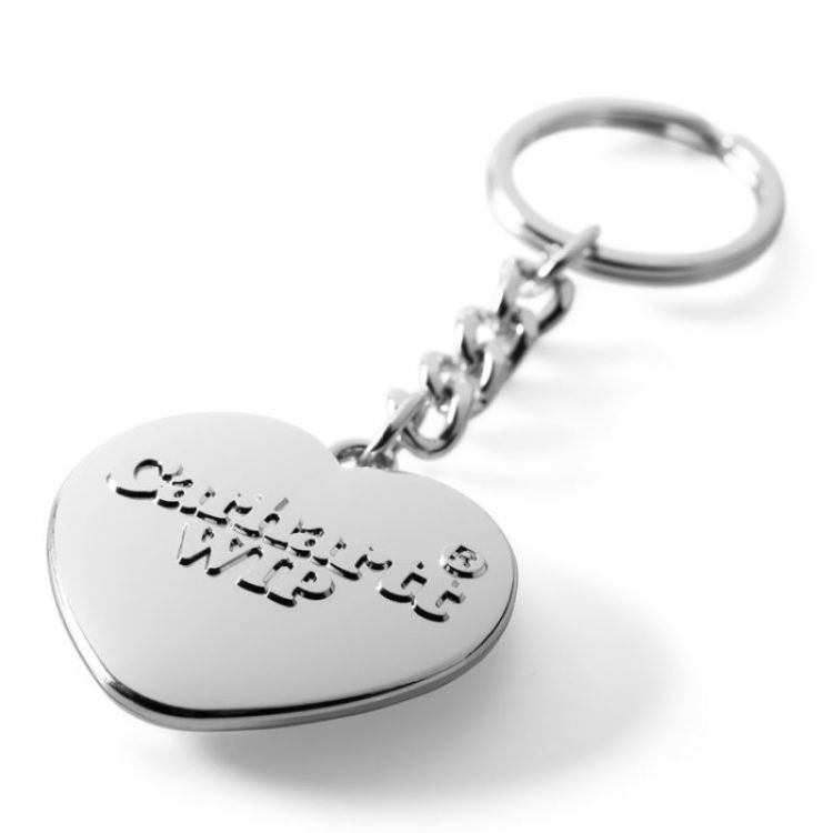Heart Keychain 95XX Silver /--