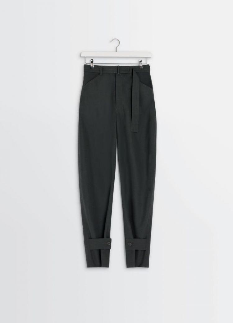 CURVED TAILORED PANTS - COAL