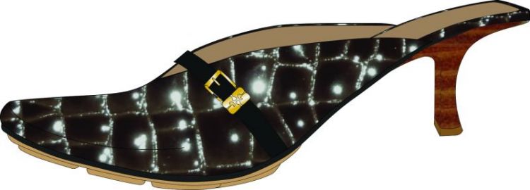 Sue Heeled Mule Croco - Chocolate Fon