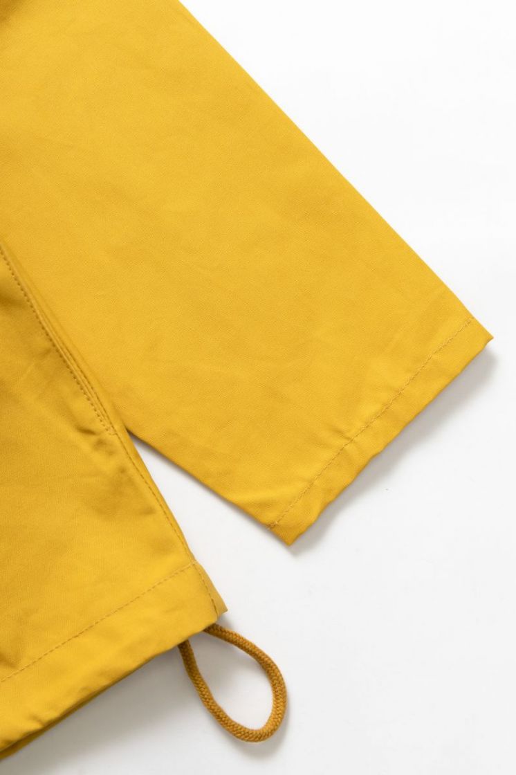 Waxed Cotton Allotment Parka HRVST Ochre