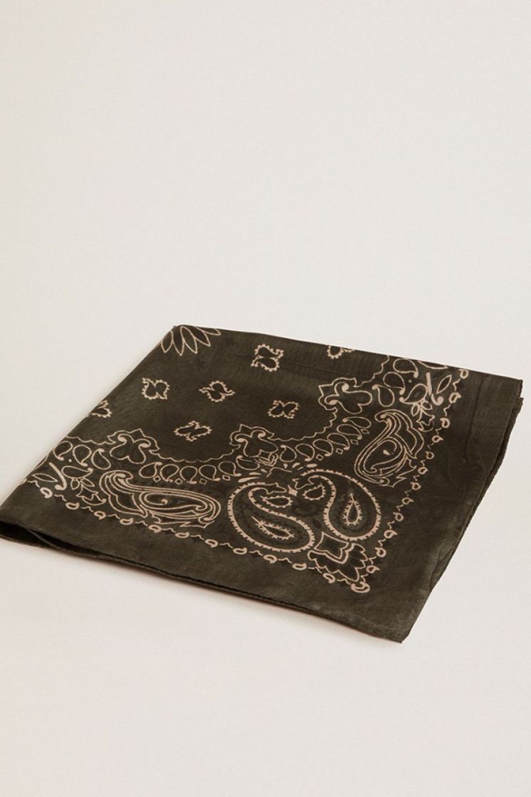 GOLDEN FOULARD - MOSS GREEN