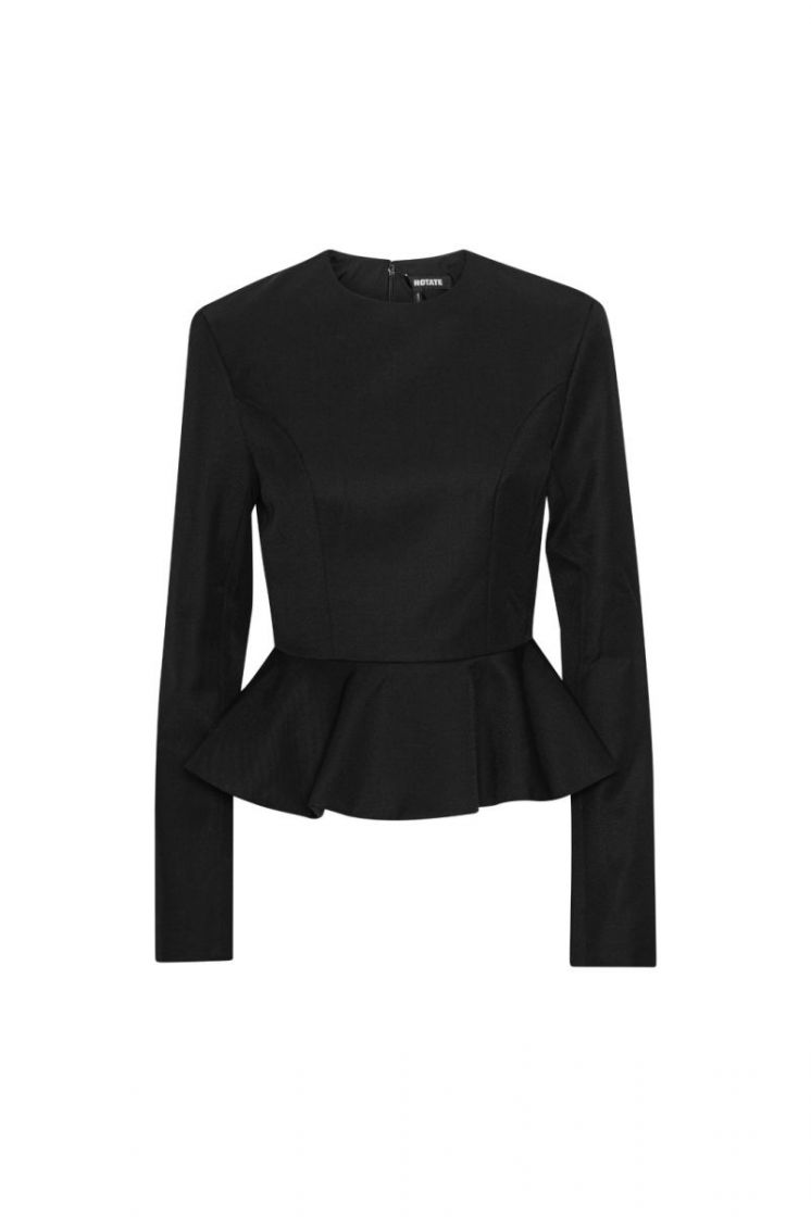 Flared Tailored Jacket - Black