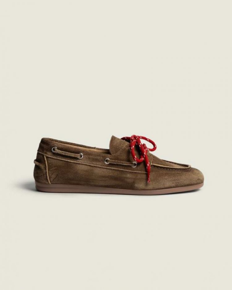 Boat Loafer Brushed - Suede 201 Dark brown