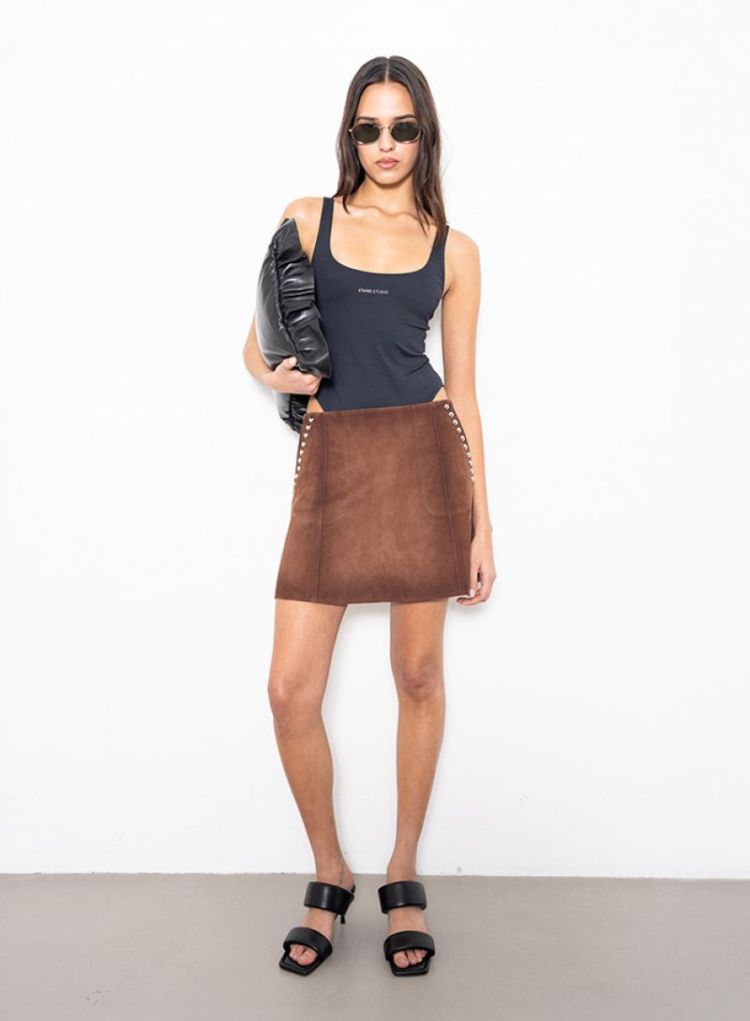 Liva Skirt - Worn Brown
