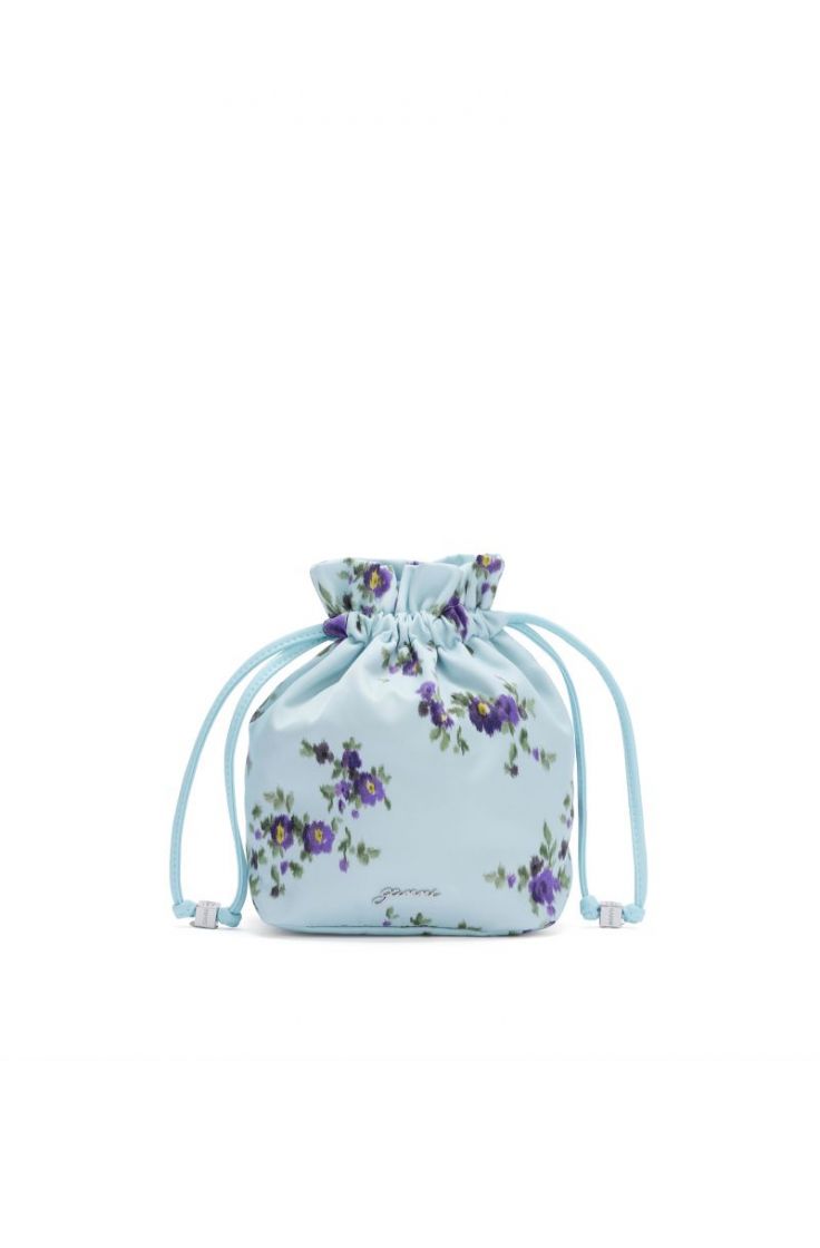 Pouch Printed Nylon 72 Iced Aqua