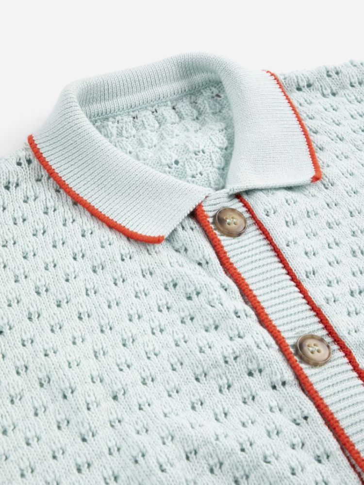 BC Openwork cardigan 451 LIGHT BLUE