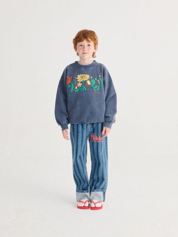 Pickles The Dog Striped denim 411 NAVY BLUE