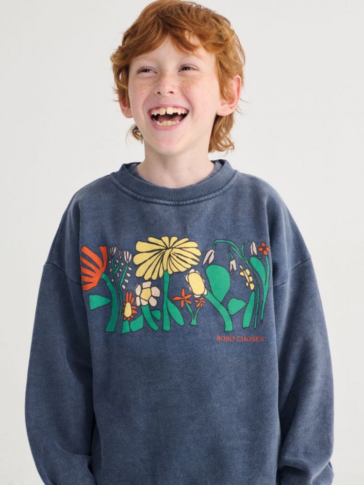 Color Herbalist sweatshirt 411 NAVY BLUE