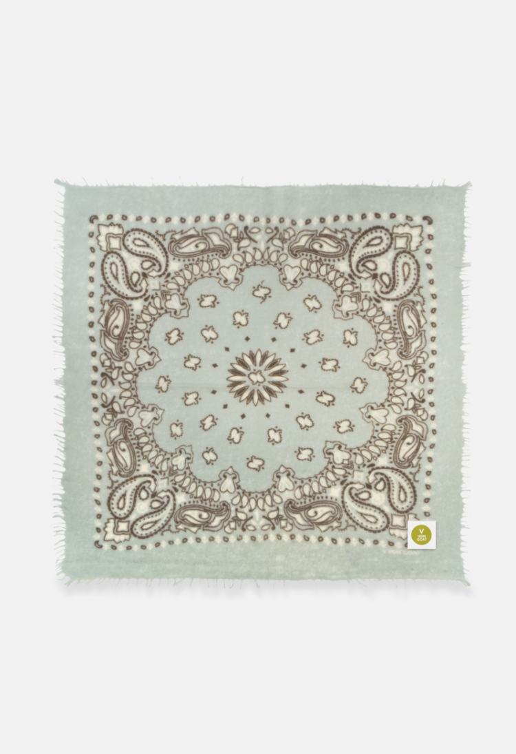 BANDANA CALVINA PAISLEY  L AQUA