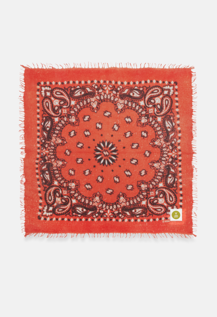 BANDANA CALVINA PAISLEY  J RED